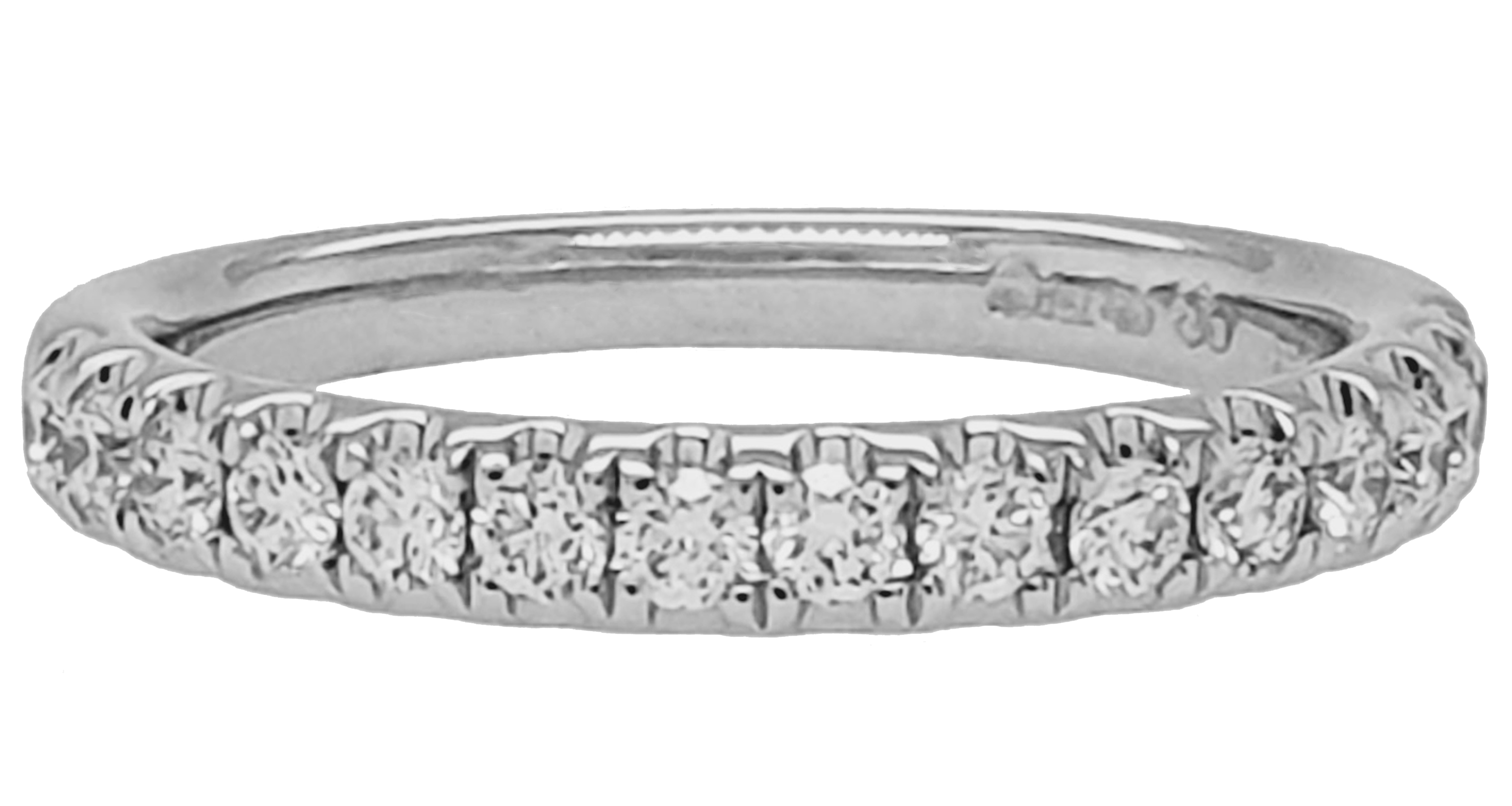 White Gold Diamond Half Eternity Ring